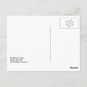 Carte Postale Botticelli naissance de Vénus (Dos)