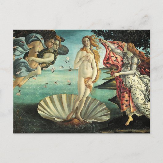 Carte Postale Botticelli - naissance de Vénus (Devant)