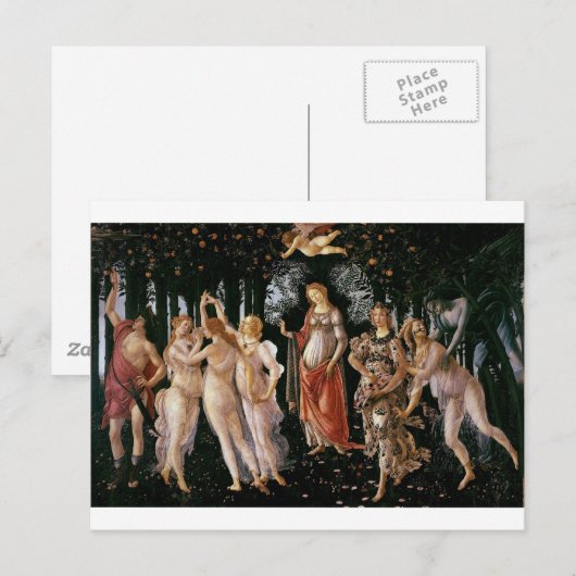 Carte Postale Botticelli-primavera (Devant / Derrière)