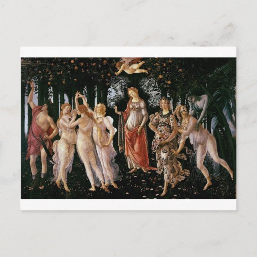 Carte Postale Botticelli-primavera (Devant)