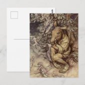 Carte Postale « Bottom et Titania » par Arthur Rackham (Devant / Derrière)