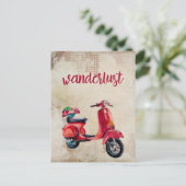 Carte Postale Bouche - Aquarelle rouge mignonne (Debout devant)