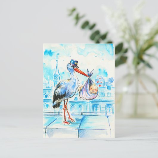 Carte Postale Bouche avec bébé (Debout devant)