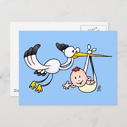 Carte Postale Bouche avec bébé (Devant / Derrière)