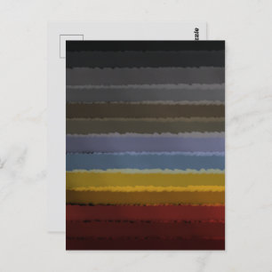 Carte Postale Bouche D'Aquarelle Sale De Couleur Pop D'Art Abstr