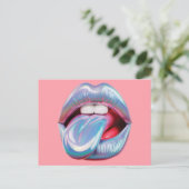 Carte Postale Bouche d'argent holographique (Debout devant)