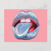 Carte Postale Bouche d'argent holographique (Devant)