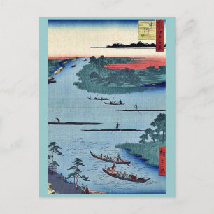 Carte Postale Bouche de la rivière Nakagawa par Ando, Hiroshige 