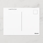 Carte Postale Bouche en bois juvénile (Dos)