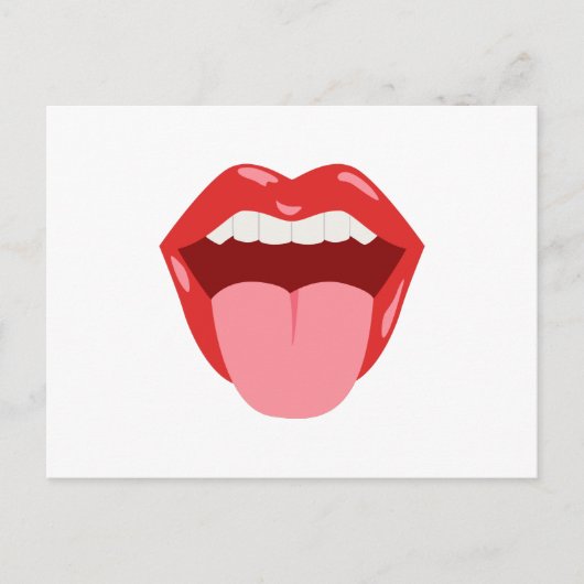 Carte Postale Bouche ouverte (Devant)