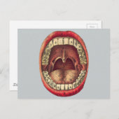 Carte Postale Bouche vintage (Devant / Derrière)