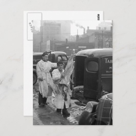 Carte Postale Boucher Boys, 1938 (Devant / Derrière)