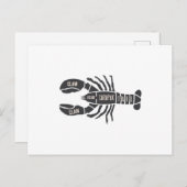 Carte Postale Boucher de homard (Devant / Derrière)