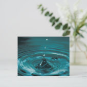 Carte Postale Bouchon d'eau turquoise (Debout devant)