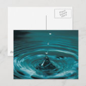 Carte Postale Bouchon d'eau turquoise (Devant / Derrière)