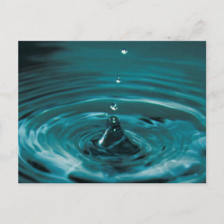 Carte Postale Bouchon d'eau turquoise