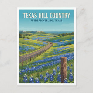 Carte Postale Boucle de Willow City Fredericksburg Texas