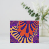 Carte Postale Boucle violette et bleue (Debout devant)