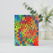 Carte postale bouclée de couleurs (Debout devant)