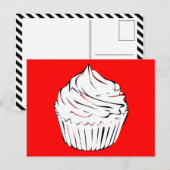 Carte Postale boucles de cupcakes (Devant / Derrière)