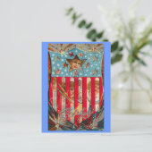 Carte Postale Bouclier 4 juillet (Debout devant)