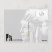 Carte Postale Bouclier blanc - Arikara Amérindien (Dos)