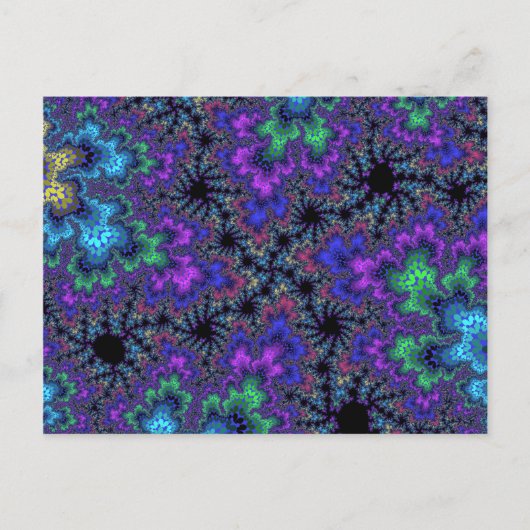 Carte Postale Bouclier d'aquarelle violet (Devant)