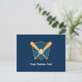 Carte Postale Bouclier de baseball (Debout devant)