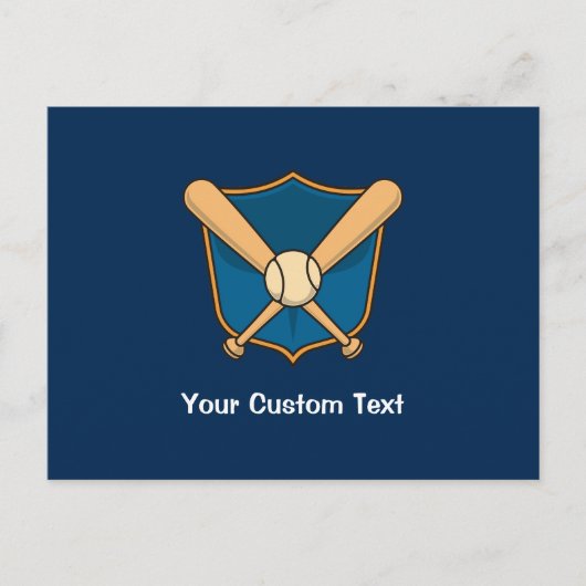 Carte Postale Bouclier de baseball (Devant)