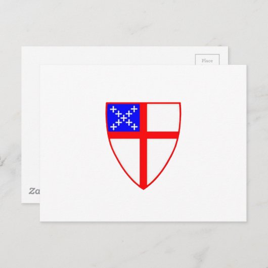 Carte Postale Bouclier épiscopal (Devant / Derrière)