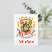 Carte Postale Bouclier Munoz de Porto Rico (Debout devant)