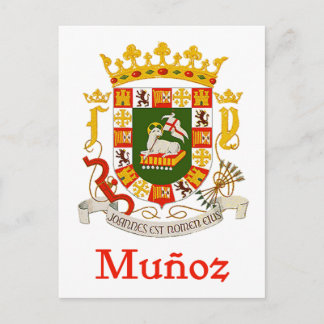 Carte Postale Bouclier Munoz de Porto Rico
