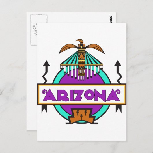 Carte Postale Bouclier Thunderbird (Devant / Derrière)