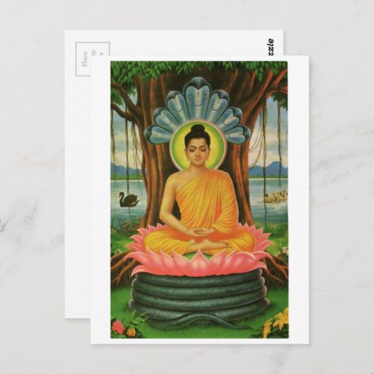 Carte Postale Bouddha (Devant / Derrière)