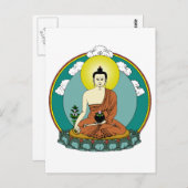Carte Postale Bouddha (Devant / Derrière)