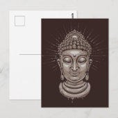 Carte postale Bouddha (Devant / Derrière)