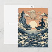 Carte Postale Bouddha (Devant / Derrière)