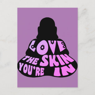 Carte Postale Bouddha amour violet