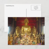 Carte Postale bouddha assis (Devant / Derrière)
