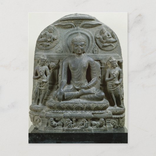 Carte Postale Bouddha assis dans la méditation (Devant)