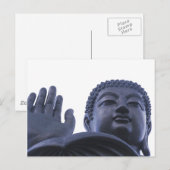 Carte Postale Bouddha bleu (Devant / Derrière)