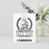 Carte Postale Bouddha Cambodge (Debout devant)