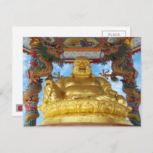 Carte Postale Bouddha chinois (Devant / Derrière)
