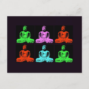 Carte Postale Bouddha Collage
