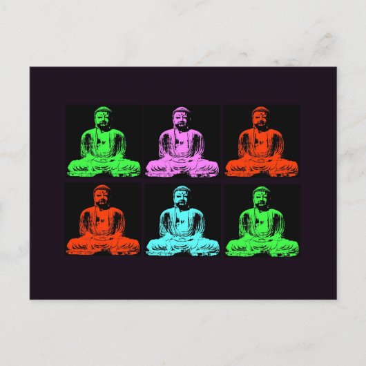 Carte Postale Bouddha Collage (Devant)