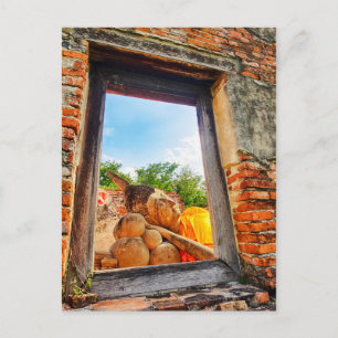 Carte Postale Bouddha couché, Ayutthaya