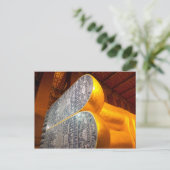 Carte Postale Bouddha couché, Wat Pho, Bangkok. (Debout devant)