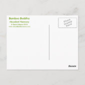 Carte Postale Bouddha de bambou (Dos)