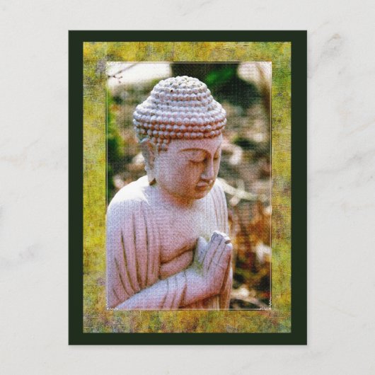 Carte Postale Bouddha de prière apaisant (Devant)