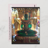 Carte Postale Bouddha d'émeraude, Chiang Mai, Thaïlande (Devant / Derrière)